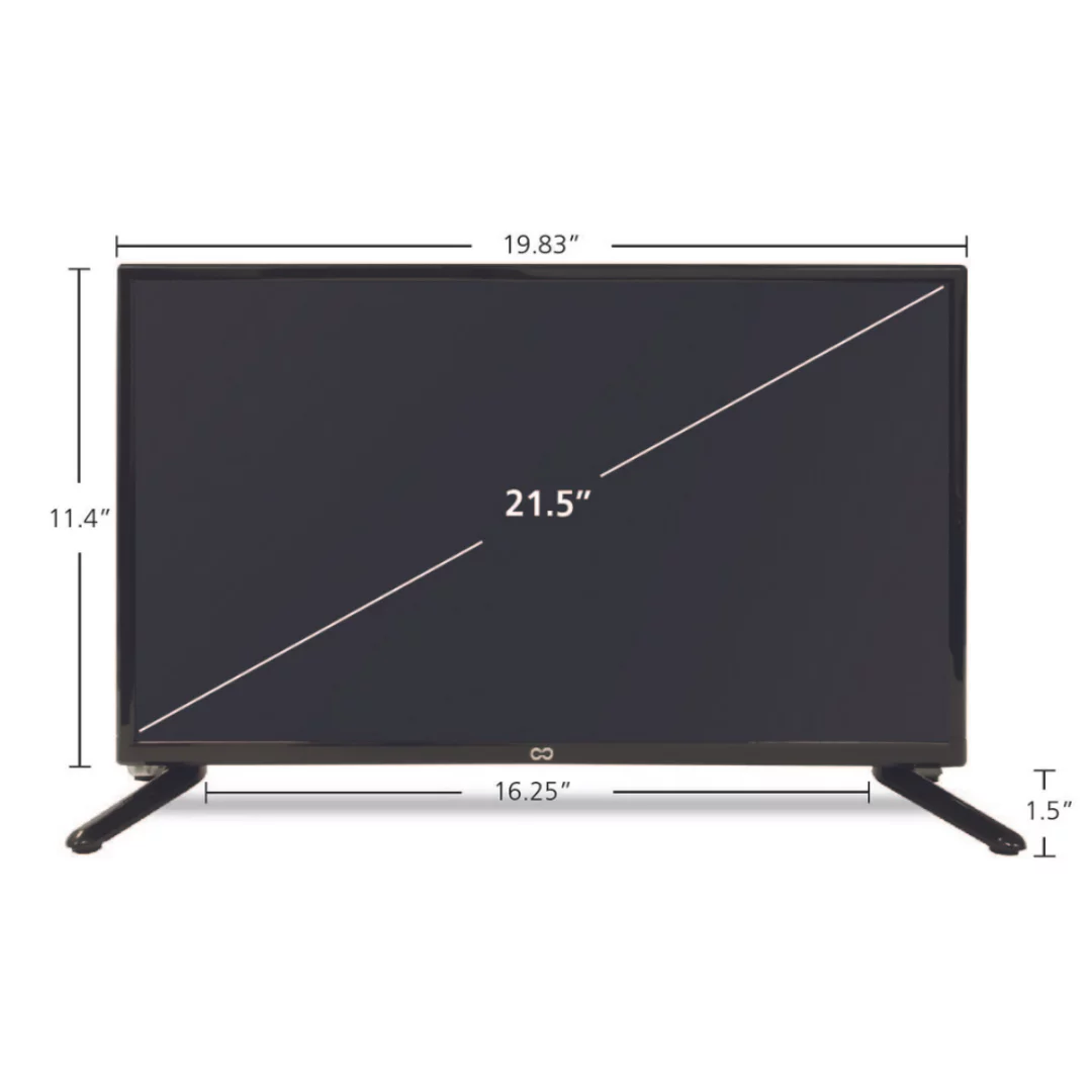 CONTINU.US 32” LED HDTV | CT-3270 HDTV 720p 60Hz LED, Television/Lightweight and Slim Design, HDMI/USB/VGA Inputs with Full Function Remote