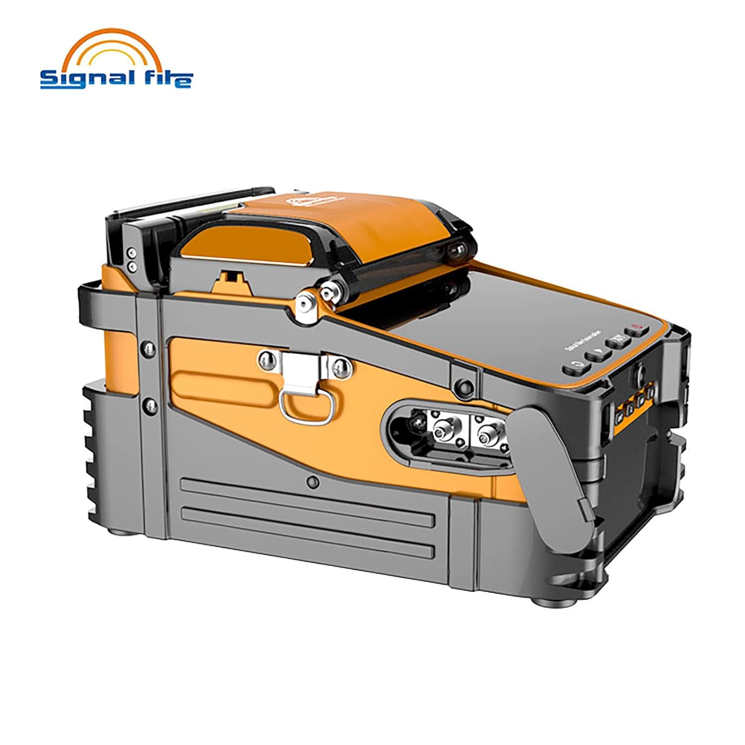 Optical Fiber Cleaver Kit, Optical Fiber Fusion Splicer, Splicing Heating Machine, Automatic Splicing Time Melting Toolbox Kit W/App Control & Red Light Detection, Splicing 5S Heating15S