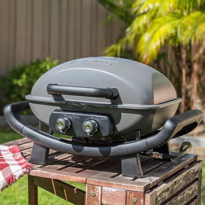 Nexgrill 2 Burner Cast Aluminum Table Top Gas Grill