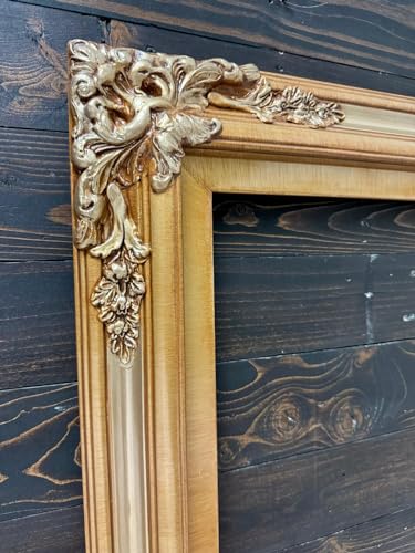 TV frame for Samsung The Frame TV, for 55 and 65 inch TVS. Light Gold Finish (not for use with other models) Handmade wood ornate TV Frame
