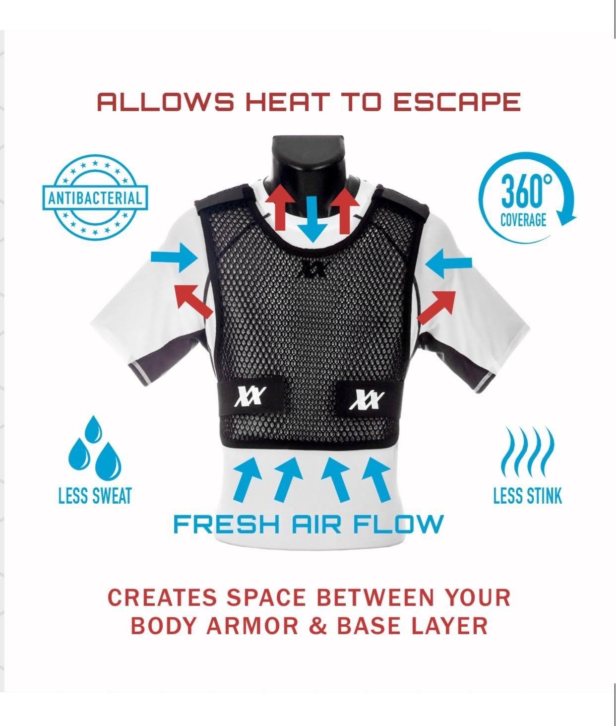 221B Tactical Body Armor VENTILATION : Maxx-Dri Vest 3.0 White / 3XL/4XL