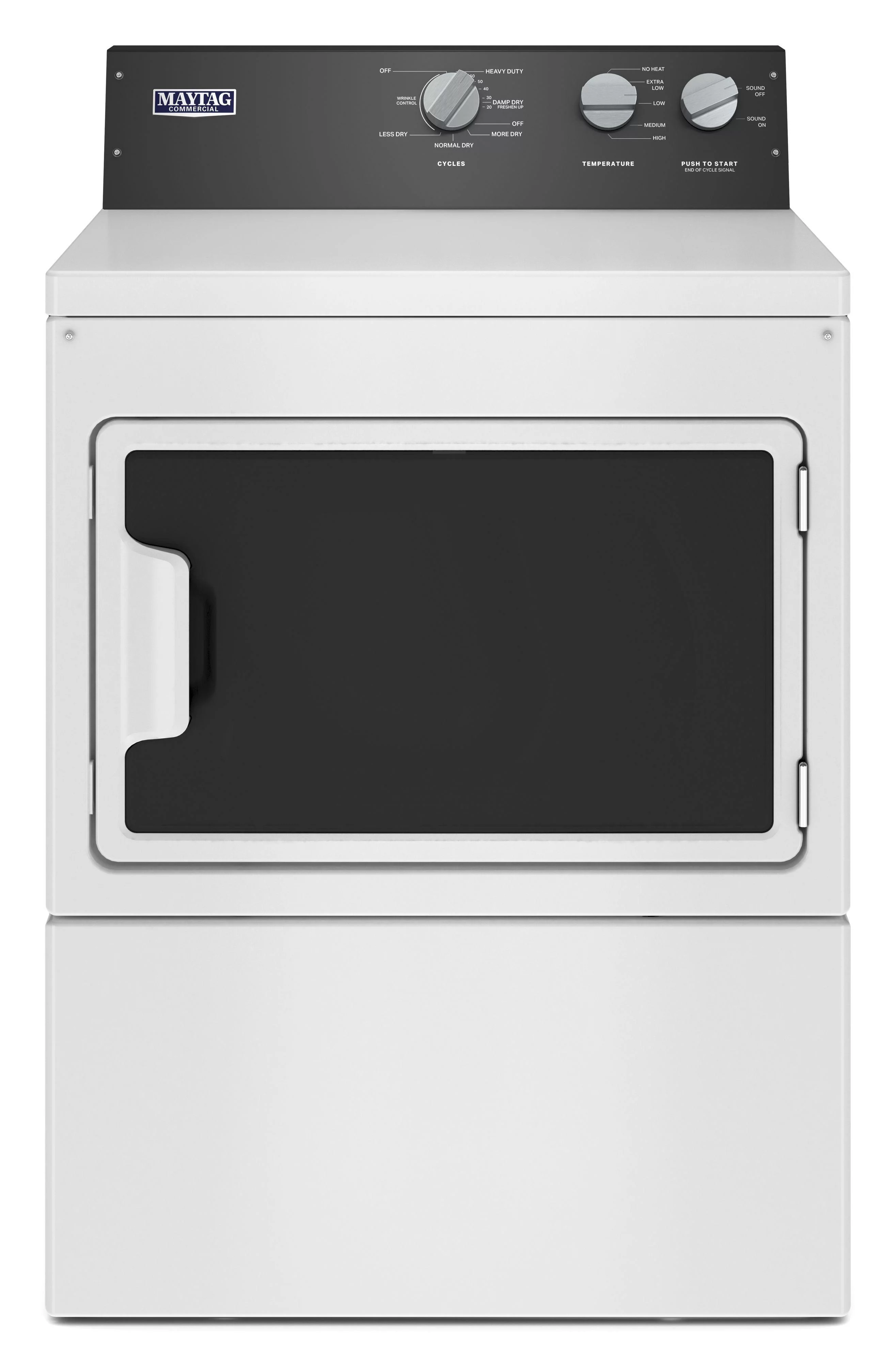 Maytag Top Load Commercial Residential Dryer White MGDP586KW