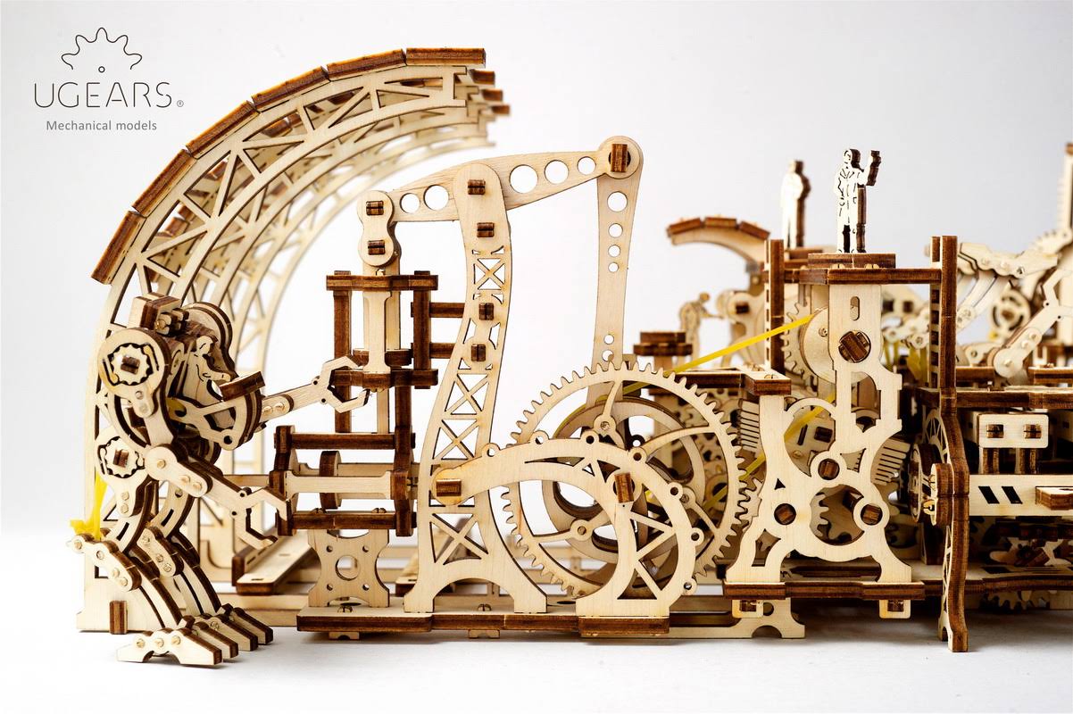 UGears Mechanical Town Robot Factory