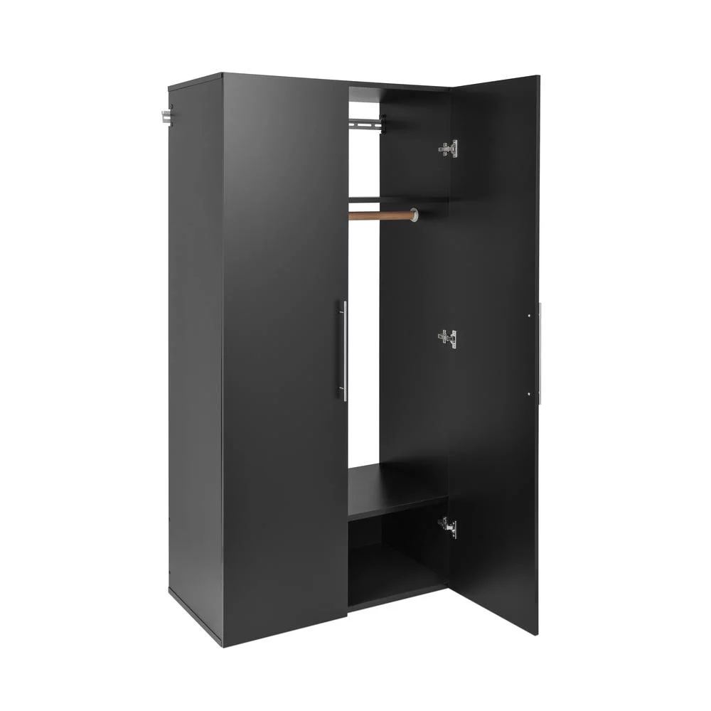 Prepac HangUps Wardrobe, Black