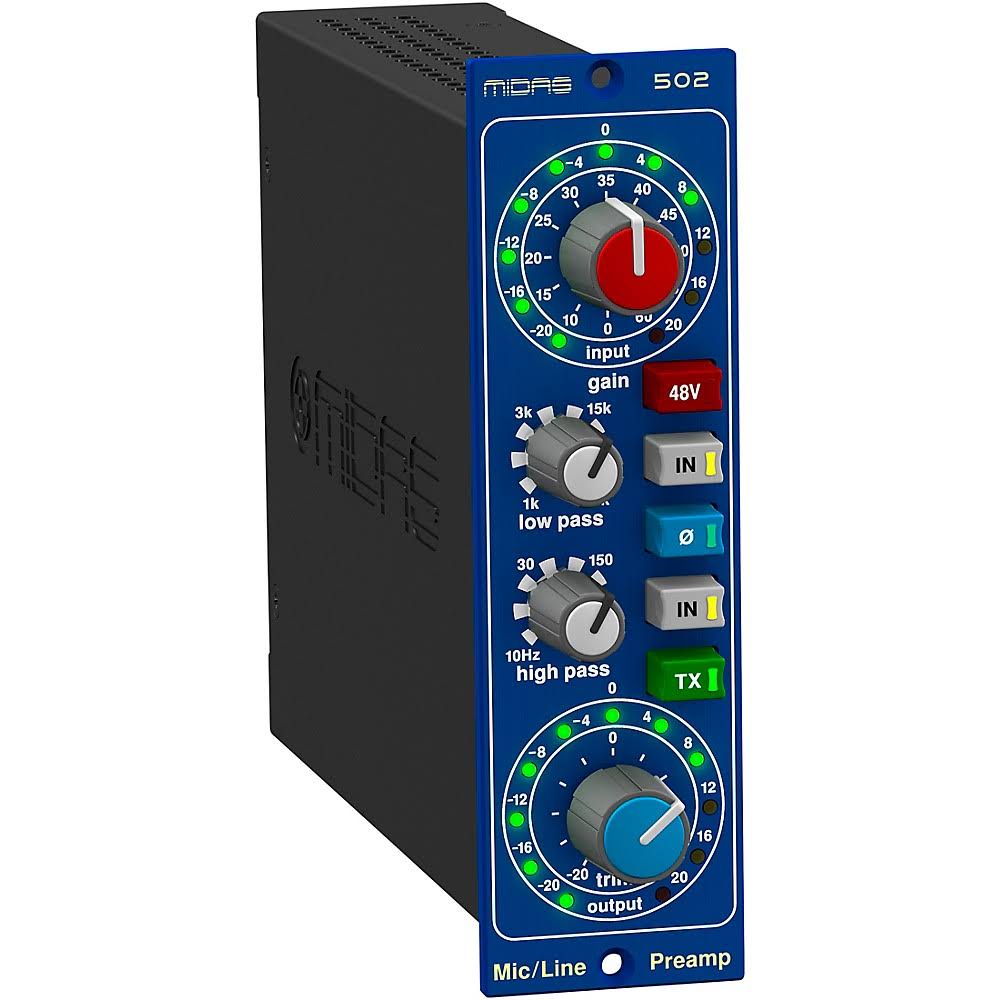 Midas 502 Microphone Preamplifier 500-Series