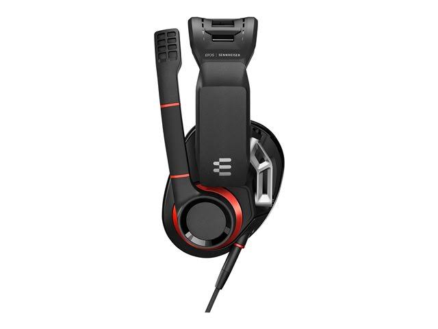 EPOS I SENNHEISER GSP 500 Over-Ear Headset - Noise-Canceling - Red/Black