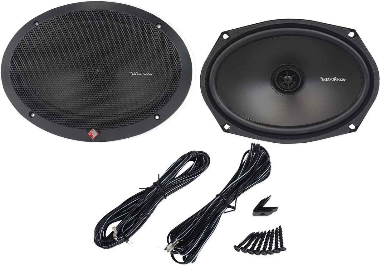 Rockford Fosgate R169X2 6x9 260W 2-Way Car Audio Pair of Speakers+2 Sealed Enclosures