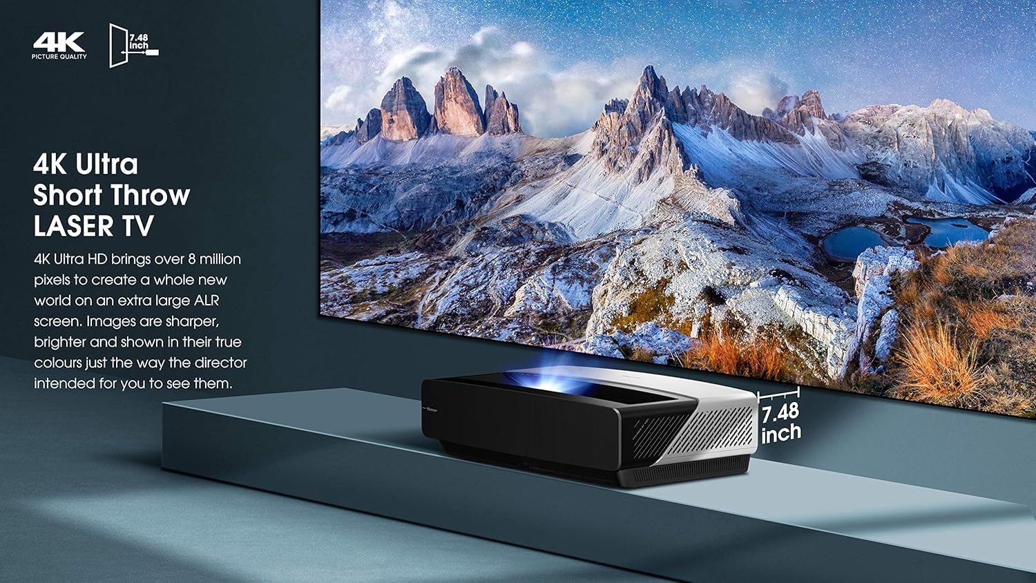 Hisense 100-Inch Class L5 Series 4K UHD Android Smart Laser TV with HDR (100L5F, 2020 Model)