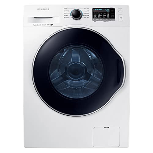 Samsung 2.2 Cu Ft Small Space Front Load Washer, 40 Minute Super Speed Washing Machine, Steam Wash Clothes, Self Cleaning, WW22K6800AW/A2