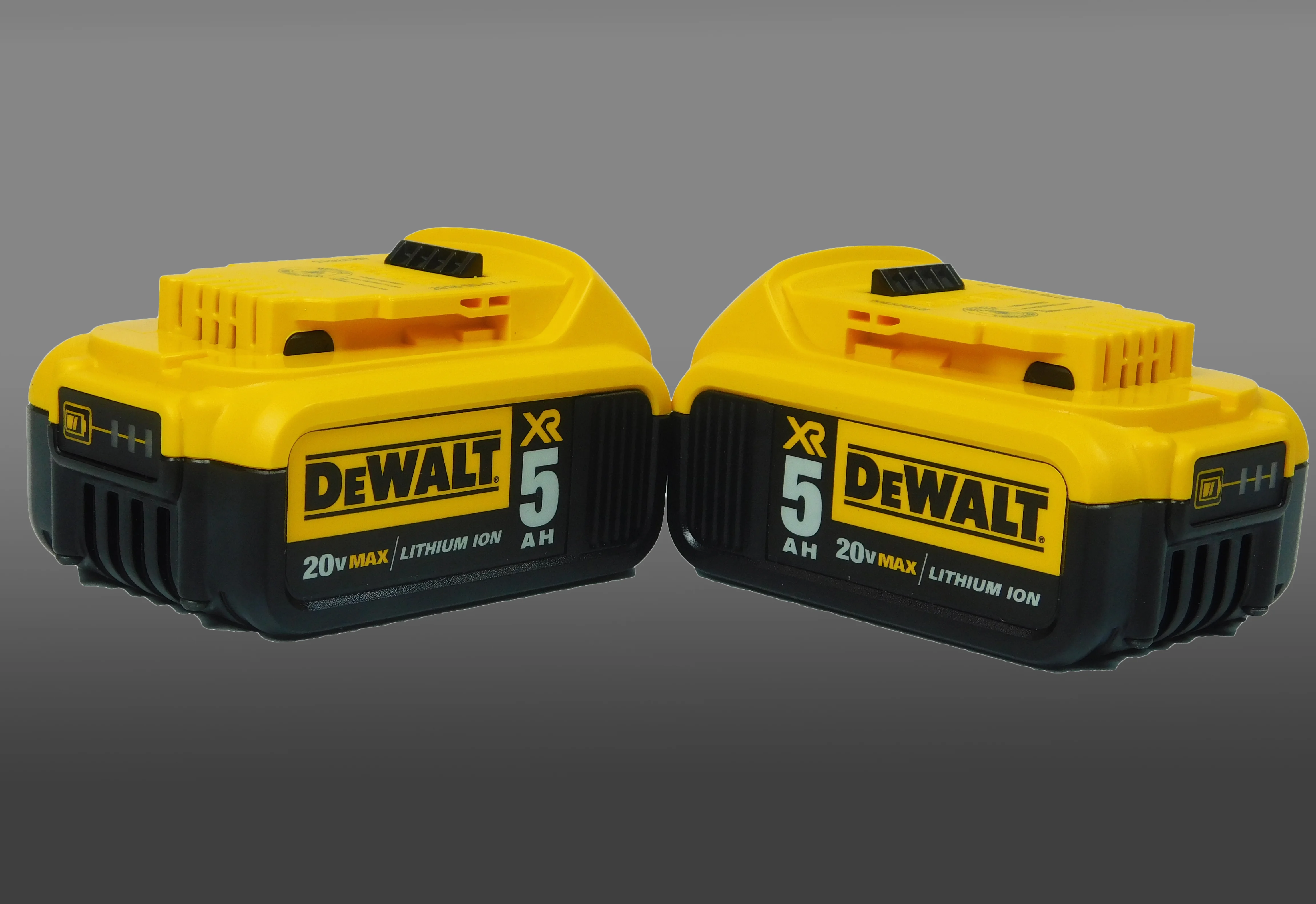 DeWalt DCB205-2 20V MAX Lithium-Ion 5.0 Ah Battery Pack with Gauge (2 Pack) - Curated Treasures Market
