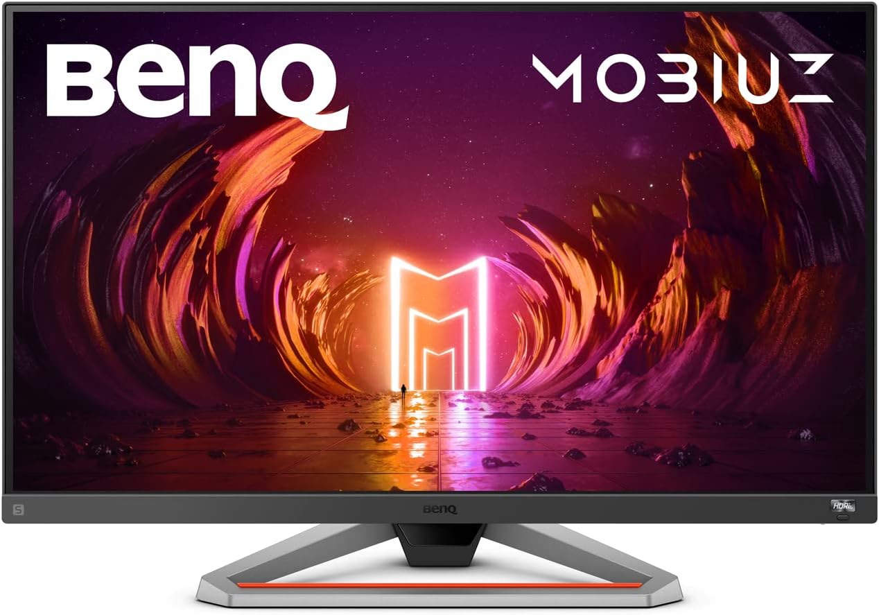 BenQ MOBIUZ EX3210U 32” 4K True HDMI 2.1 144Hz White Gaming Monitor, UHD (3840 x 2160), IPS, 1ms, FreeSync, HDR, Eye Care, Display Port, USB 3.0, Remote Control, Microphone with AI Noise Canceling