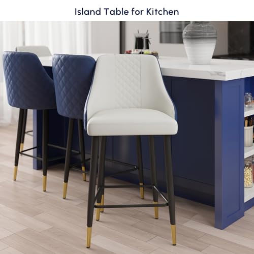 homary 72'' Kitchen Islands with Storage Modern White Kitchen Table with Seating & 3 Drawers Dining Table