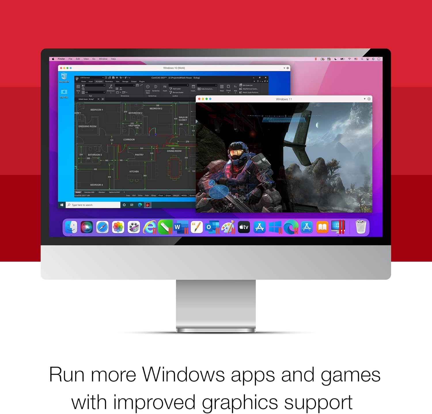 Parallels Desktop 17 for Mac | Run Windows on Mac Virtual Machine Software | 1-Year Subscription [Mac Key Card]