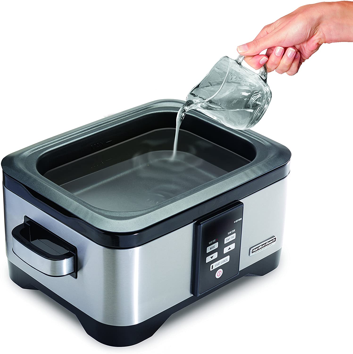 Hamilton Beach Professional Sous Vide Water Oven & Slow Cooker, 6 Quart Programmable, Stainless Steel (33970)