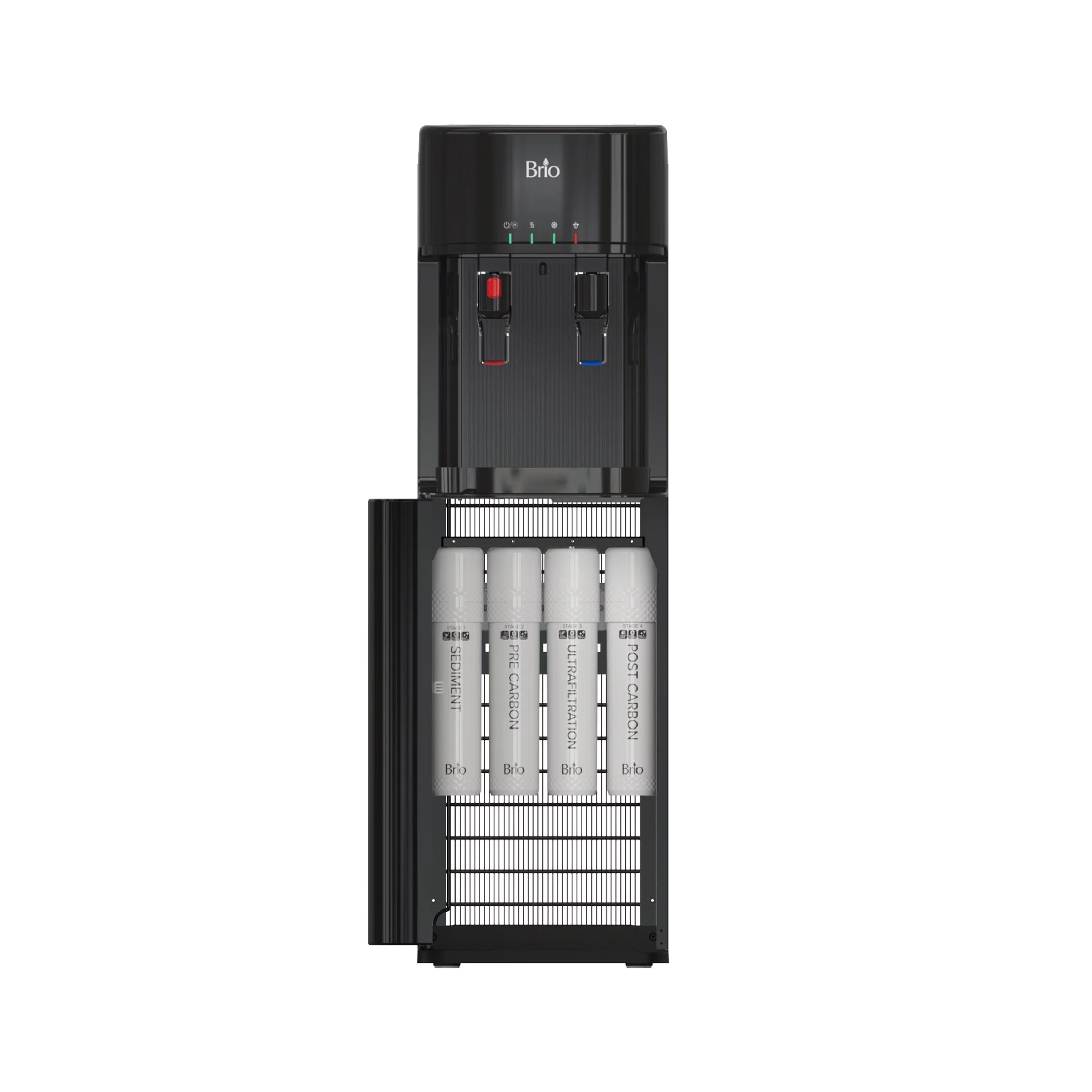 Brio Bottleless Water Dispenser 4-Stage Filtration, Self-Cleaning, Hot & Cold,  Height 41"