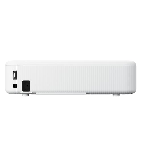 Epson EpiqVision Flex CO-FH02 Full HD 1080p Smart Streaming Portable Projector, 3-Chip 3LCD, 3,000 Lumen Color/White Brightness, Android TV, Bluetooth, 5W Speaker, Home Entertainment