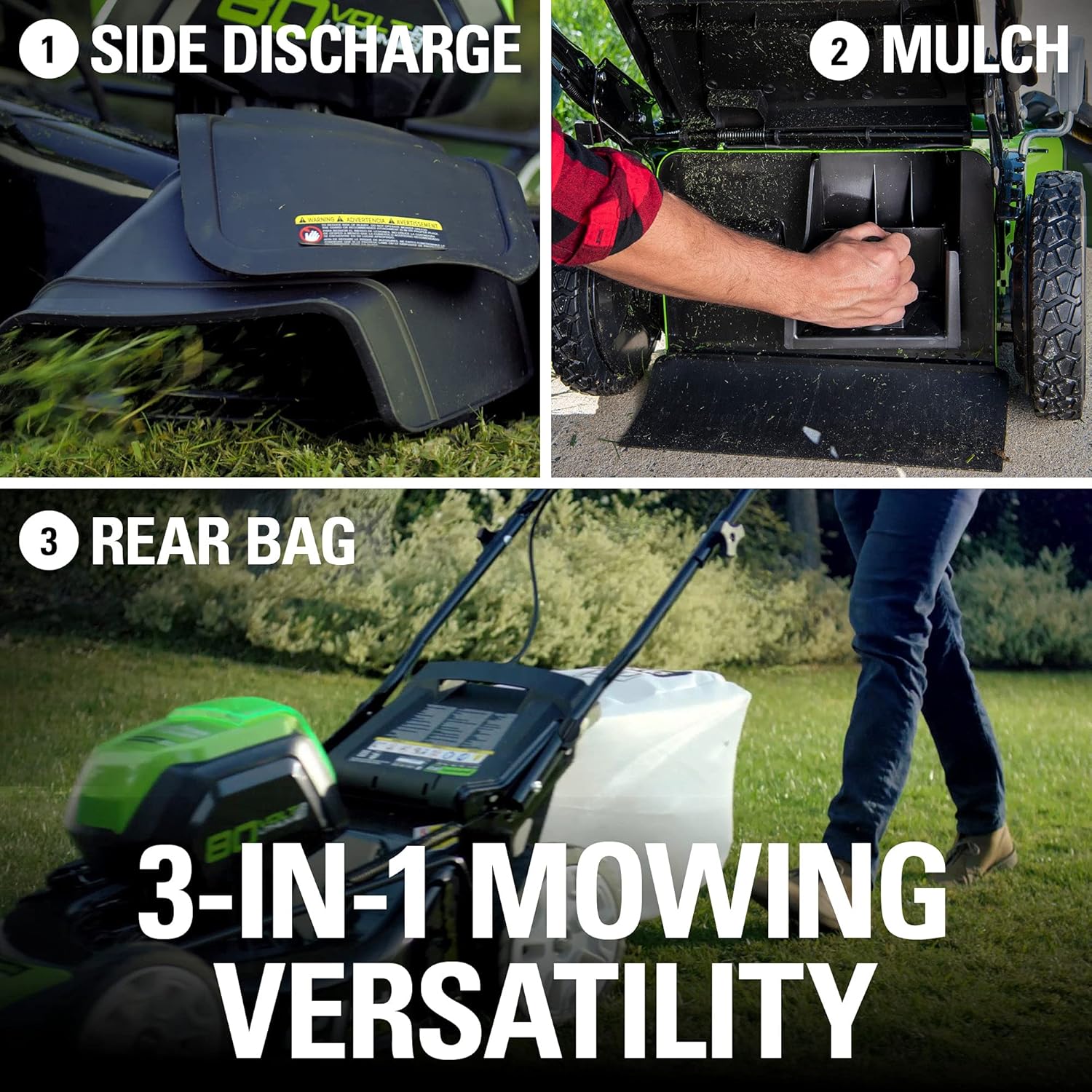 Greenworks Pro 80V 21" Brushless Cordless Lawn Mower, 4.0Ah Battery and 60 Minute Rapid Charger Included