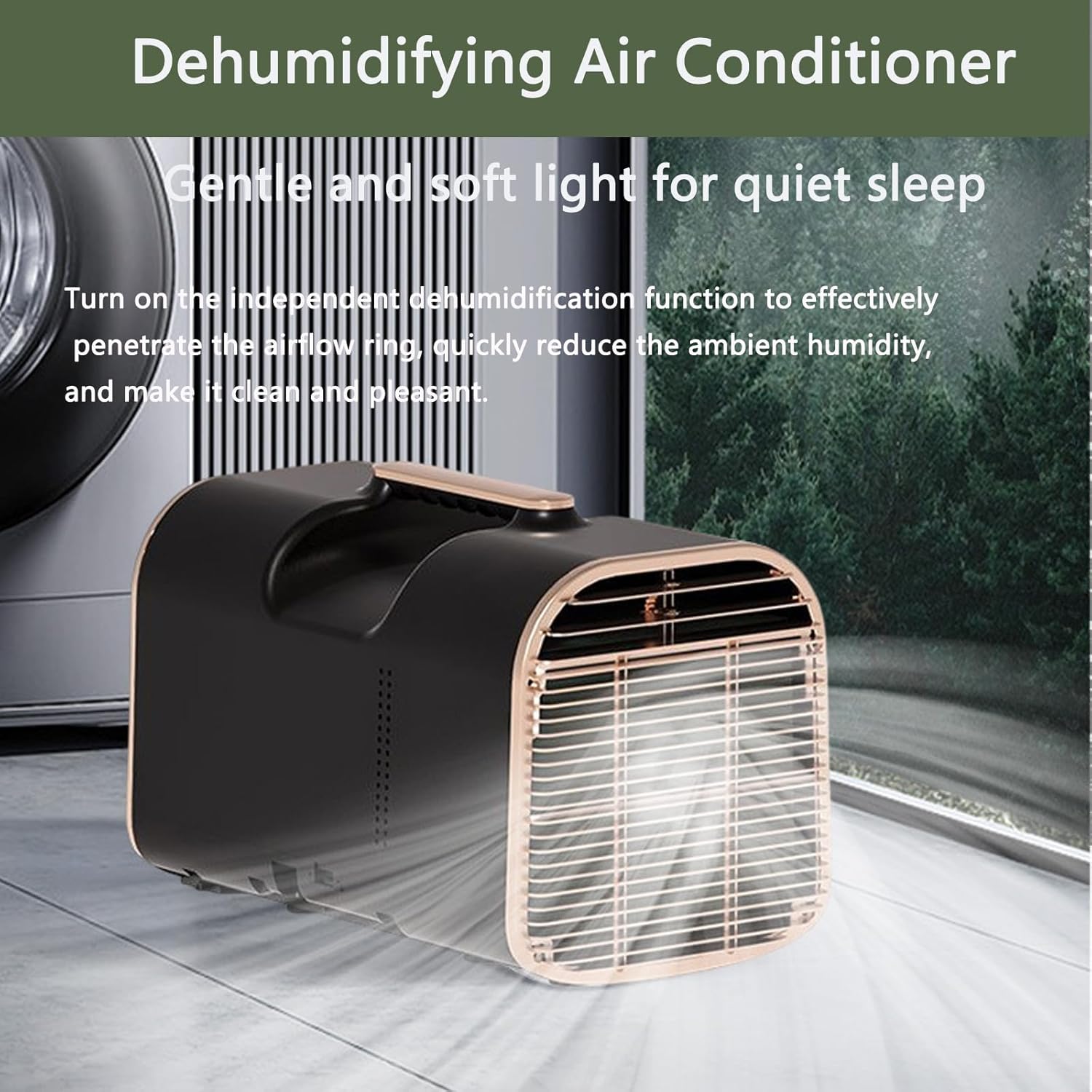 Portable Air Conditioners,4777BTU Fast Cooling Outdoor Air Conditioner, DC or AC, Dehumidification, 3 Wind Speeds,600W Low Power Consumption Camping Tent, RV, Car, Truck, Van and Fishing