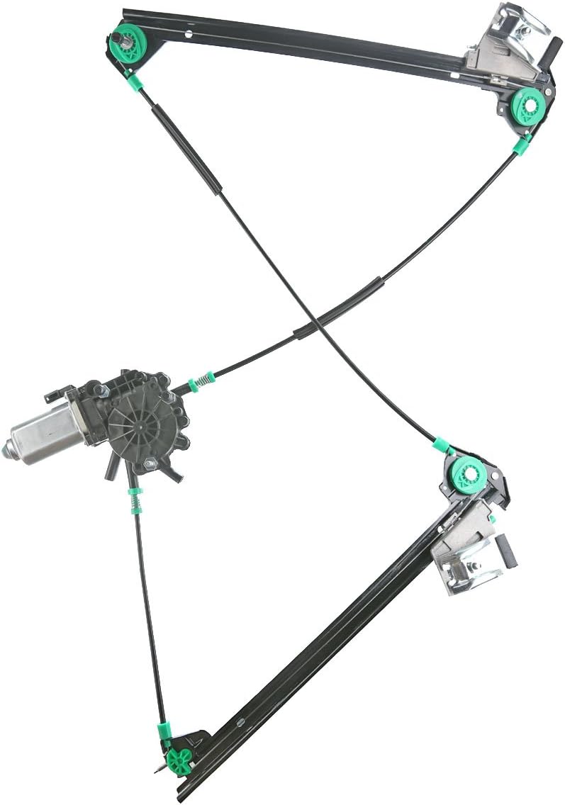 Front Passenger Side Power Window Regulator with Motor for Chevy Corvette 1997-2004 Pack of 2