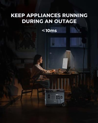 OUKITEL Portable Power Station P5000, Solar Generator with 5120Wh, 5x2200W AC Outlets (4000W Surge), 2.8H Full Charge, 1000W MPPT Solar, for Emergency, Home Backup, RV, Off-grid