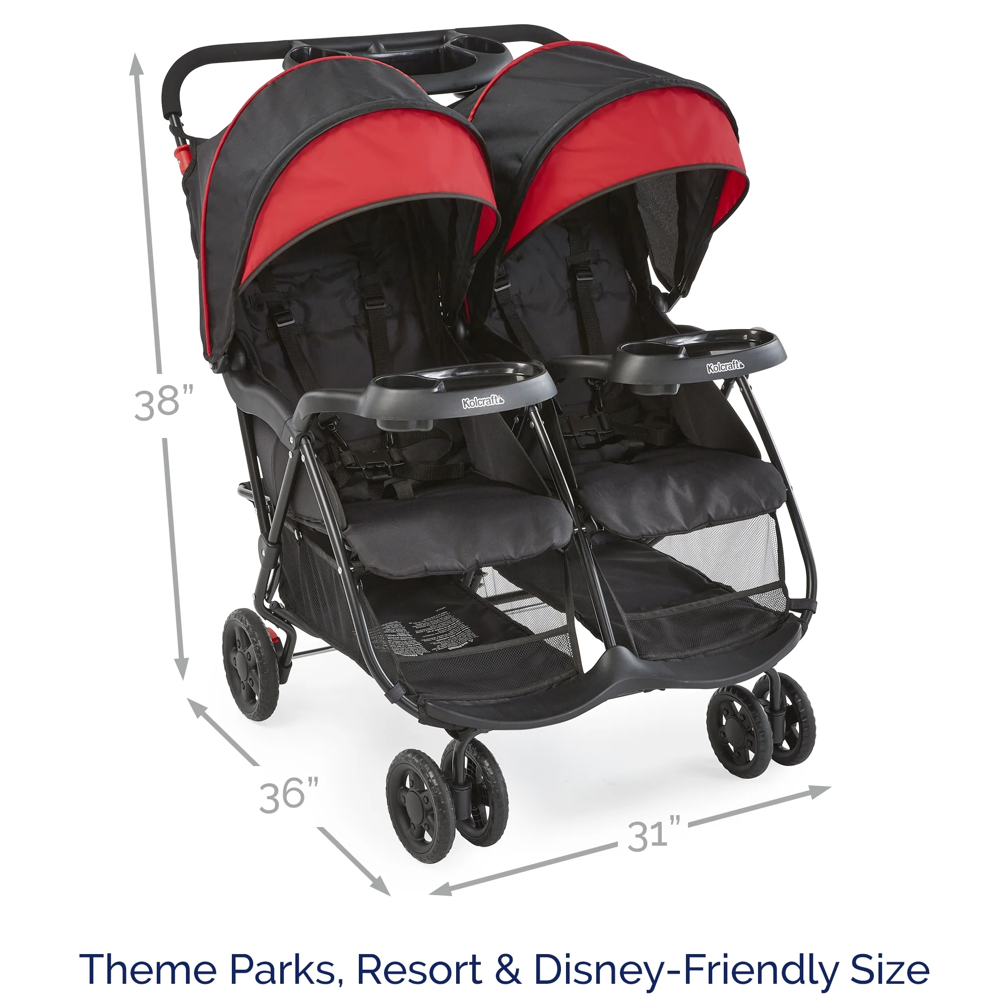 Kolcraft Cloud Plus Double Stroller