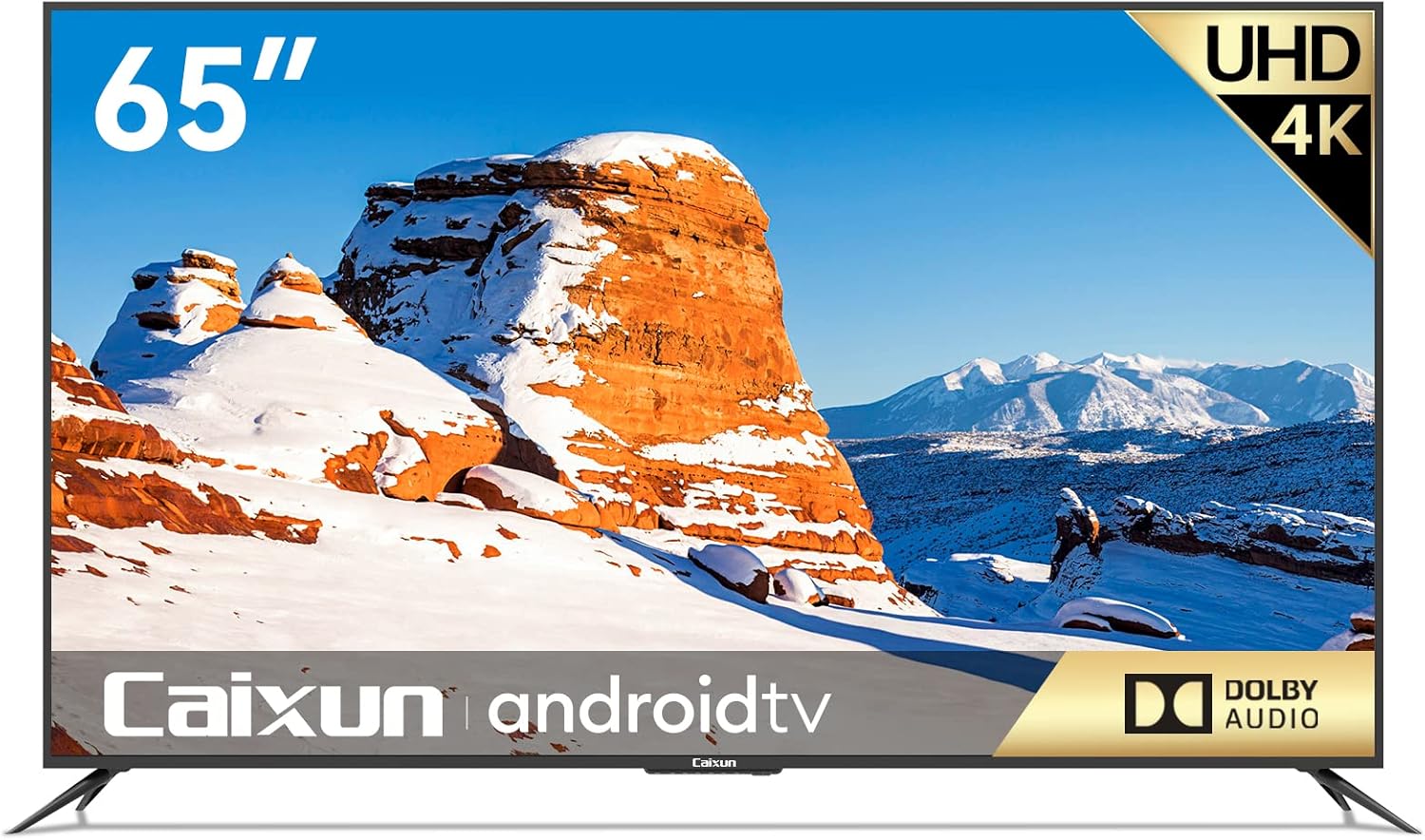 Caixun EC50S1A, 50 inch 4K UHD HDR Smart Android TV with Google Assistant (Voice Control), Screen Share, HDMI, USB, Wi-Fi, Bluetooth(2021 Model)