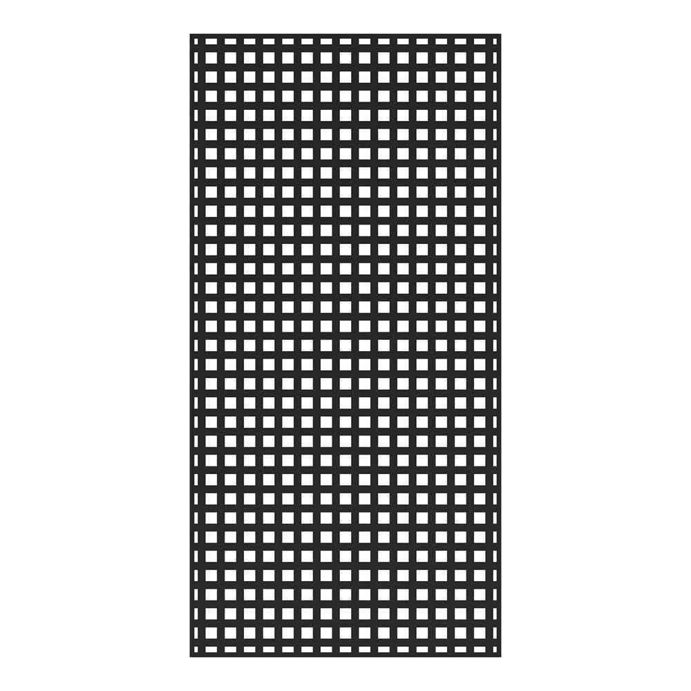 Barrette Outdoor Living 4 ft. x 8 ft. Black Square Privacy Vinyl Lattice 73053435 - Shop Hardware Tools Online Store