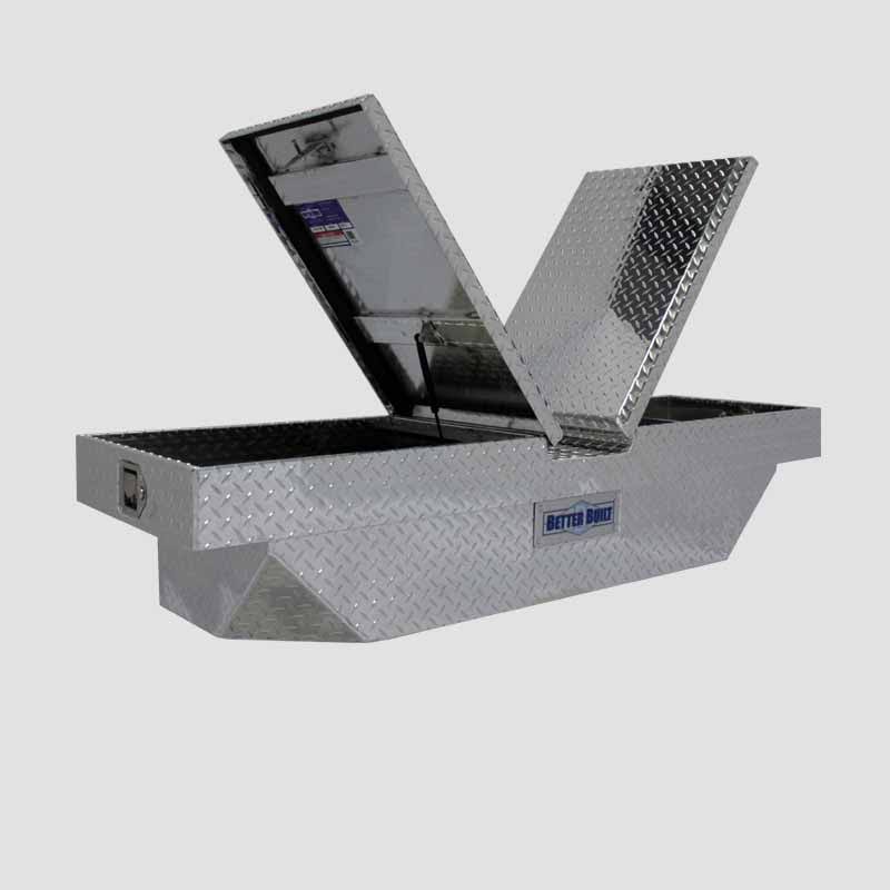 Better Built Universal Truck Tool Box, Aluminum, Double Lid, Standard, 63x22