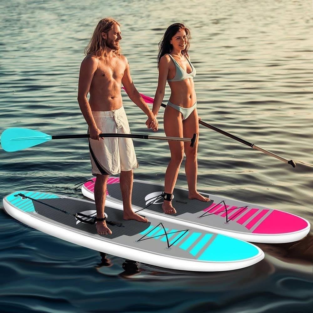 Serenelife Free Flow Inflatable Sup Stand Up Water Paddle-Board