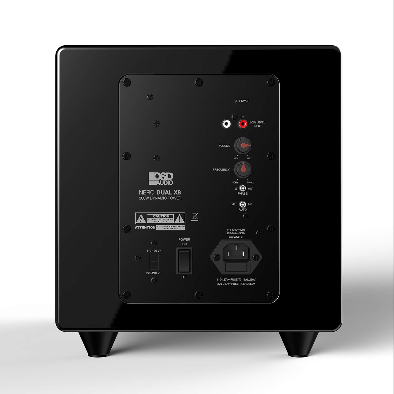 OSD Audio 400W Ported Cylinder Cabinetry Home Theater Subwoofer, Nero Tubebass-10