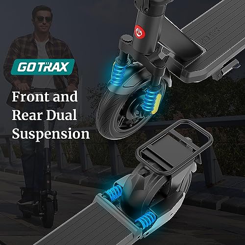 Gotrax Electric Scooter for Adult, 350/500W Motor, Max 18/38 Mile and 20MPH Speed,10" Pneumatic Tire, 36V/48V Big Battery All Aluminum Body, Large LED Display Foldable Commuting E Scooter for Adult