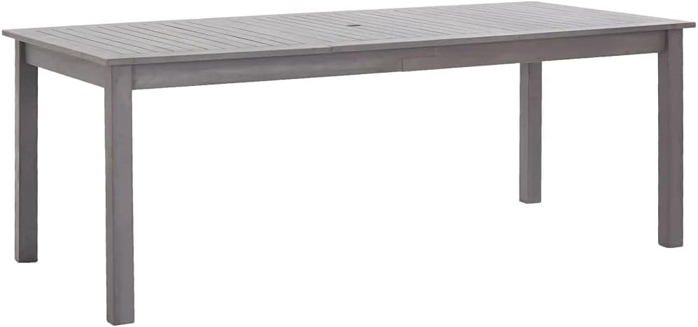 vidaXL Solid Acacia Wood Garden Table Outdoor Dining Dinner Patio Balcony Backyard Terrace Dinette Wooden Table Home Furniture 78.7