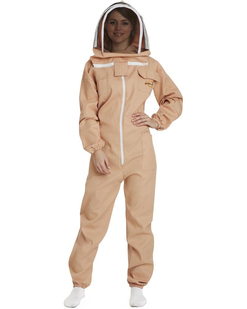 Natural Apiary Apiarist Beekeeping Suit - Polycotton - Non-Flammable Fencing Veil - Total Protection Camouflage / M