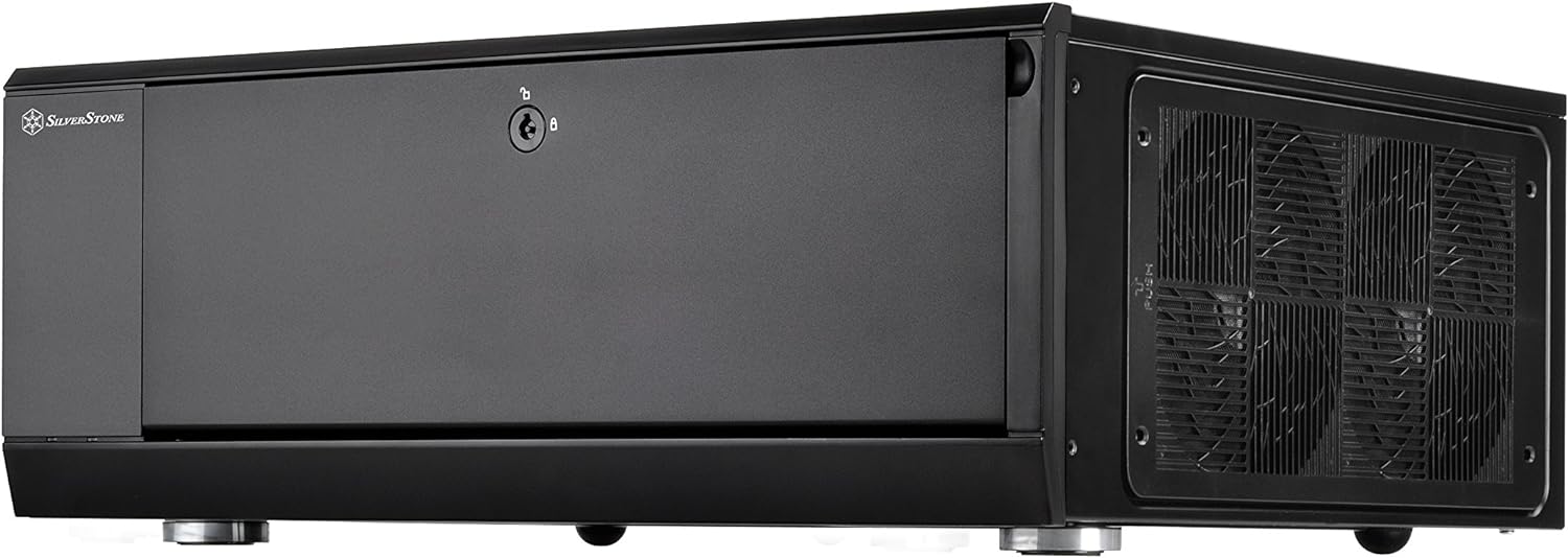 SilverStone Technology Home Theater Computer Case with Lockable Aluminum Front Panel for E-ATX/ATX/Micro-ATX Motherboards GD07B