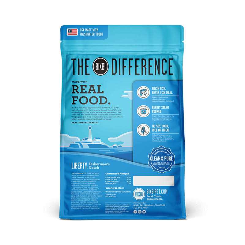 Bixbi Liberty Fisherman's Catch Grain-Free Dry Dog Food - Pet Supplies online store