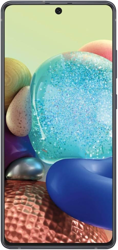 Samsung Galaxy A71 A716U 5G 128GB, GSM Unlocked, Prism Cube Black (Renewed)
