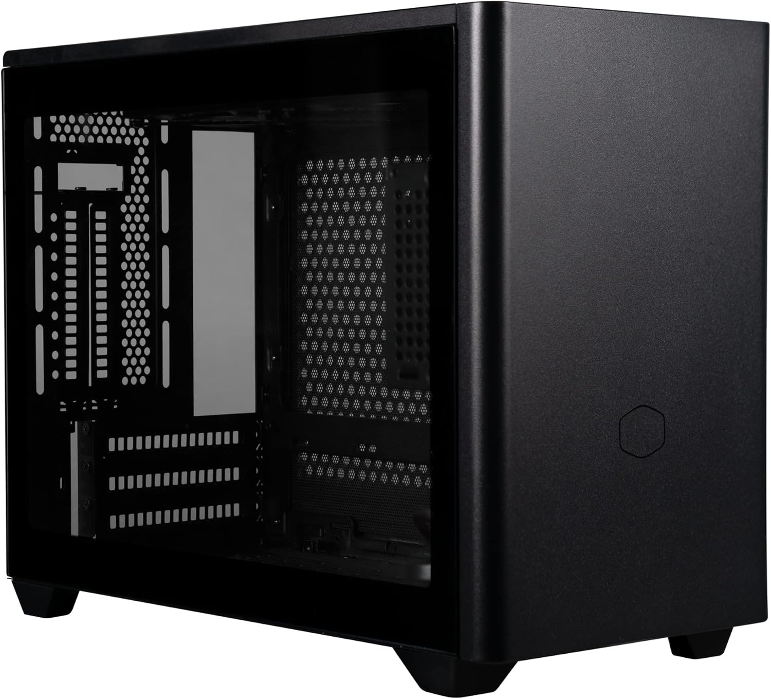 Cooler Master MasterBox NR200P Mini ITX Computer Case - Tempered Glass Side Panel, Superior Cooling Options, Vertical GPU Display, Tool-Free 360 Degree Accessibility - White