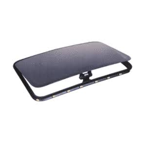 CRL Gs2032bh SFC 20 inch x 32 inch Genesis Sunroof with Universal Trim Ring, Men&s, Size: 20 x 32, Black