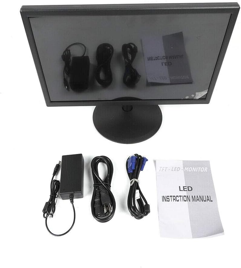 PC Monitor Desktop Monitor, 19" 5ms LED Monitor Desktop Computer PC LED Monitor 1440 x 900 60Hz with Stand