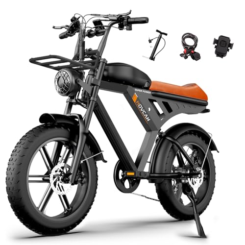 MOVCAN V30 Series Electric Bike for Adults 3000W/1500W/1000W Motor 20" Fat Tire Ebike,37.5MPH/32MPH/28MPH 120/70 Miles,48V 20Ah/31.2/15.6 AH Battery Hydraulic Disc Brake Electric Motorcycle Bike