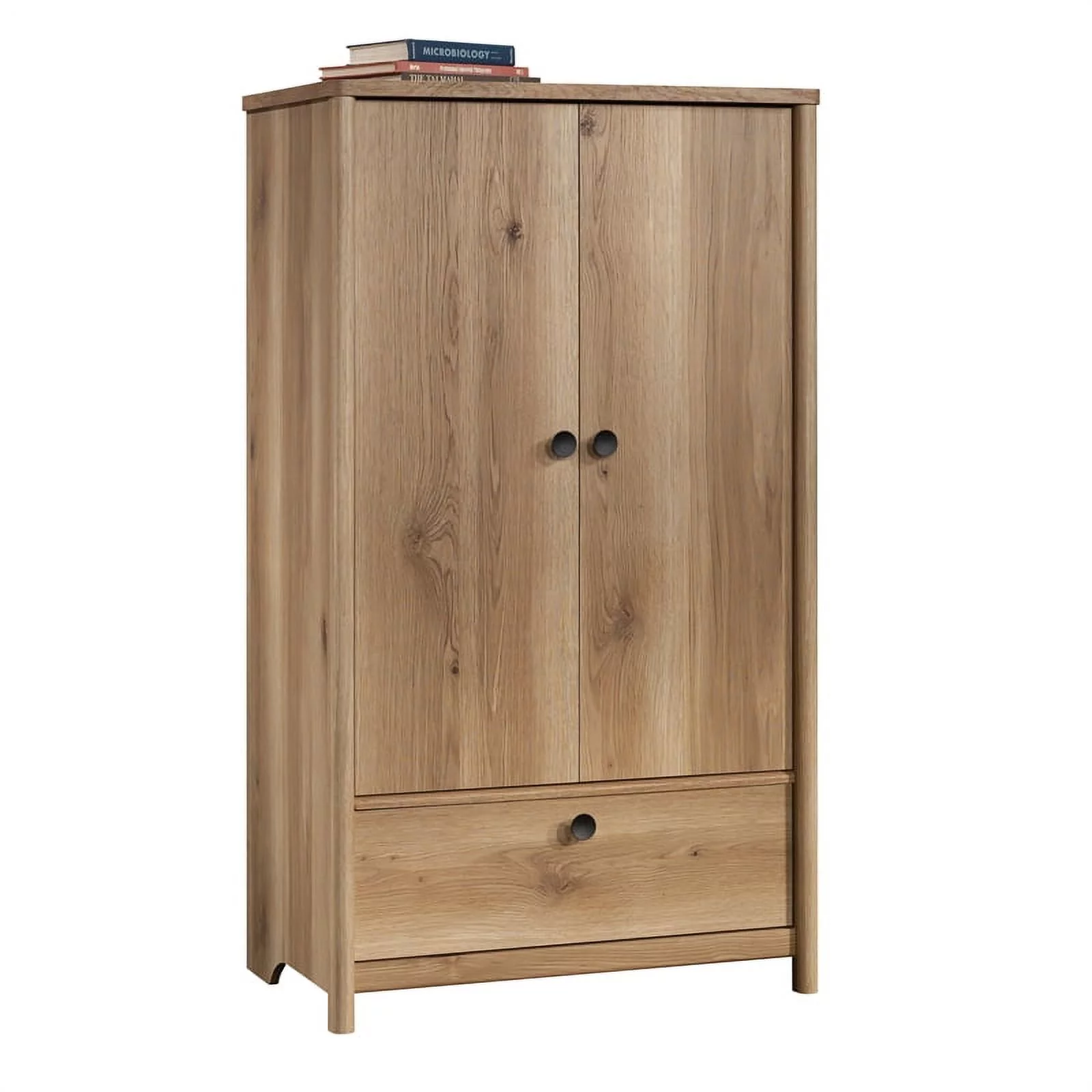 Sauder Dover Edge Bedroom Armoire with Drawer, Timber Oak Finish