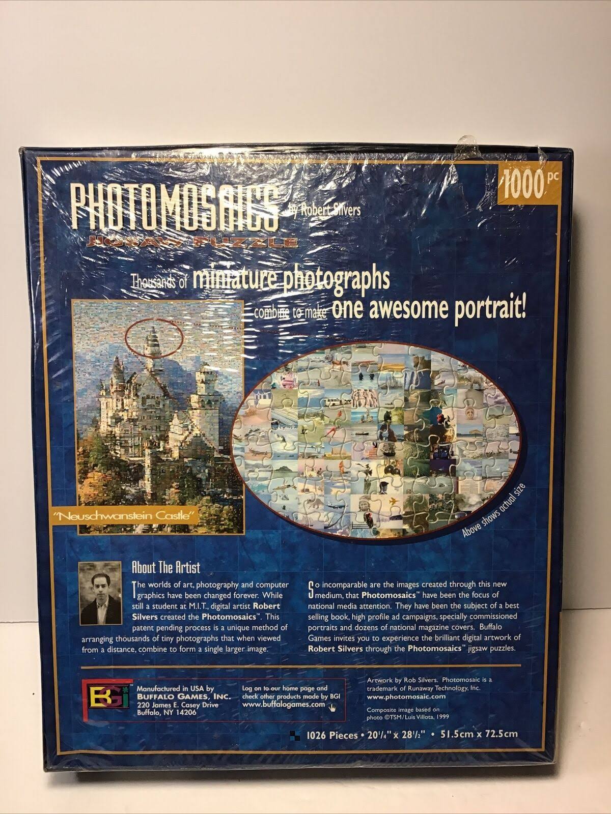 Photomosaic 1000-Piece Jigsaw Puzzle Neuschwanstein Castle