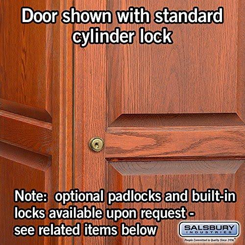 Salsbury Industries 11168MED 1 Wide Solid Oak Executive Wood Locker Single Tier - Medium Oak