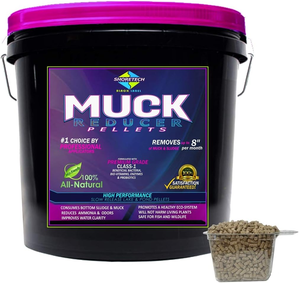 Black Label MUCK Pellets Commercial Grade Class-1 Bacteria Enzymes Probiotics Bio-Vitamins (10 lb)