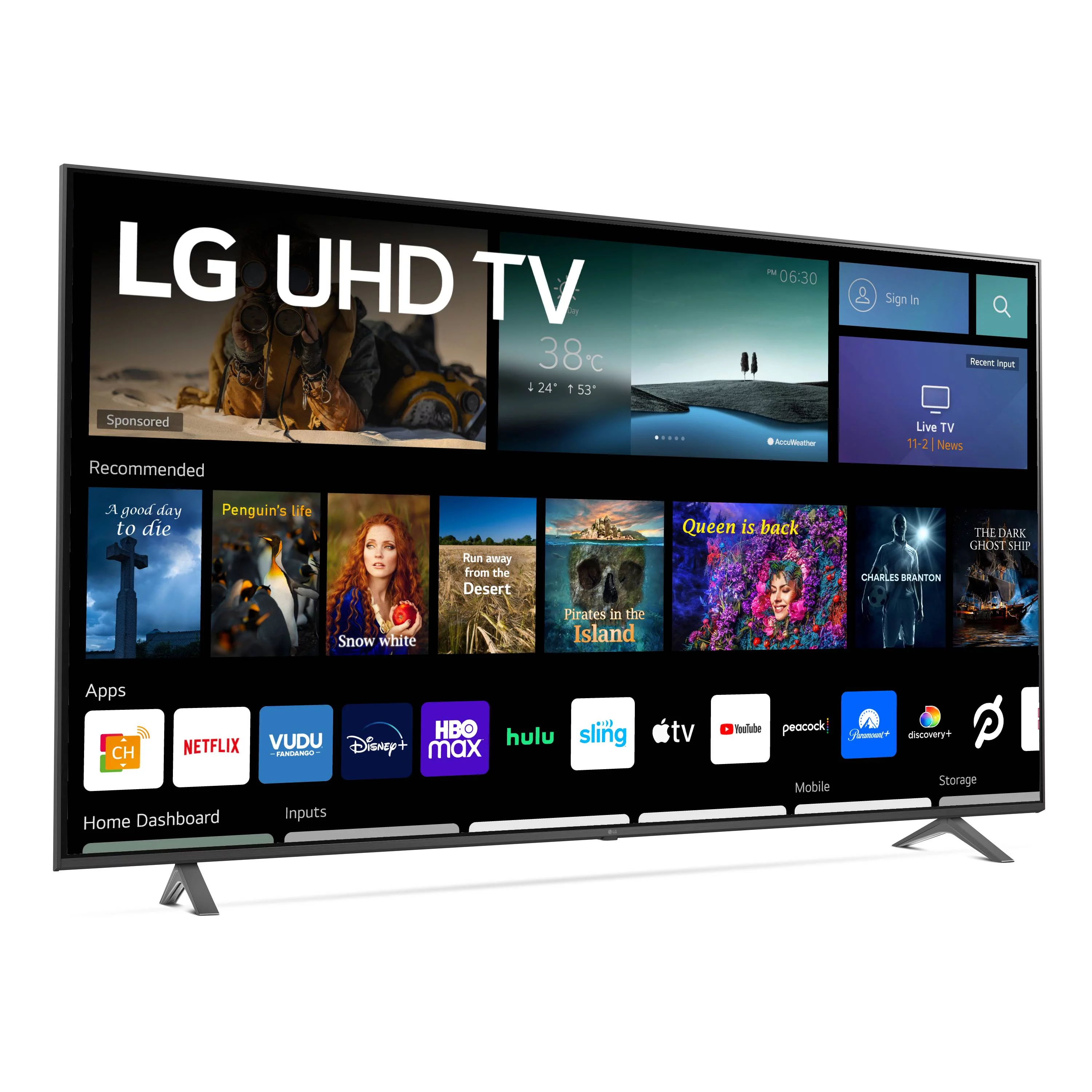 LG 75" Class 4K UHD 2160P webOS Smart TV - 75UQ7070ZUD