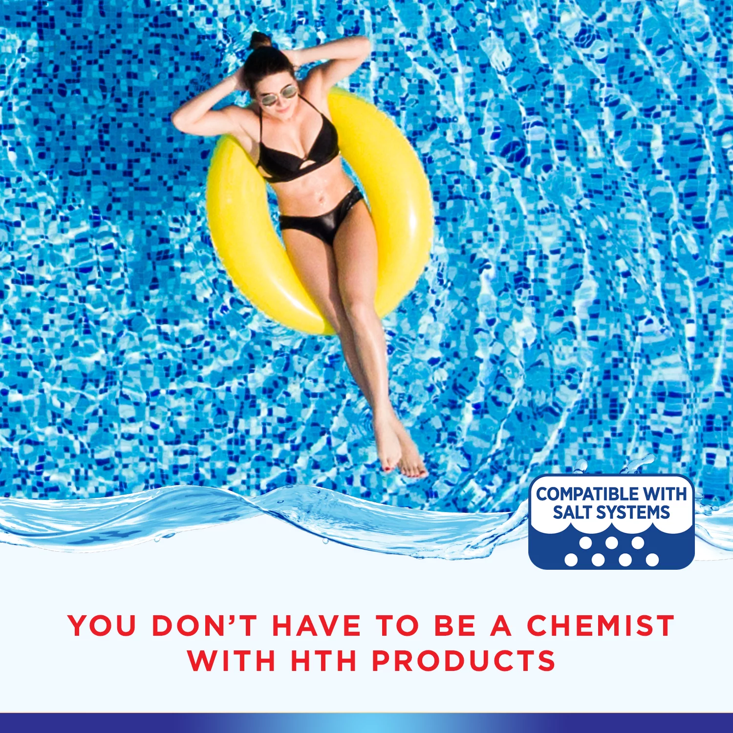 HTH Super 3 Inch Chlorine Tablets for Pool, Pool Chemicals, 25 lbs