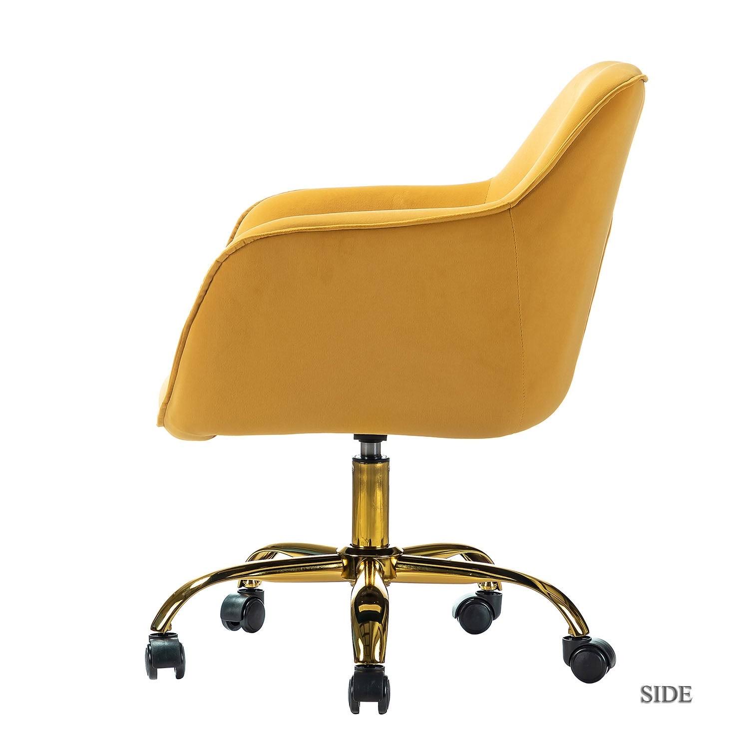 Galera Swivel Task Chair with Tufted Back - Black