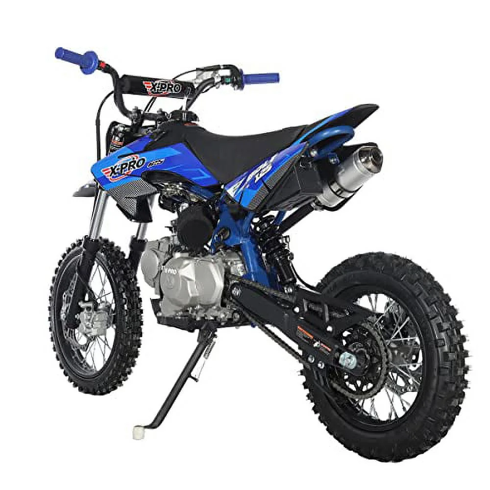 X-Pro Brand New Bolt 125cc Gas Pit Dirt Bike, Automatic Transmission E-Start 14"/12" Tires