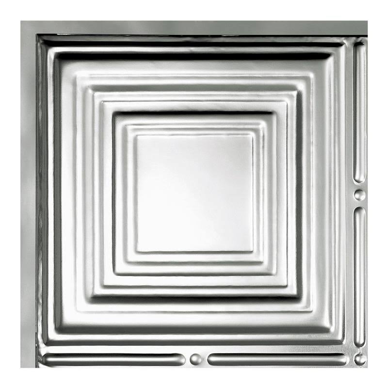 Great Lakes Tin Syracuse Unfinished 2-Foot x 2-Foot Lay-In Ceiling Tile (Carton of 5) 2 x 2