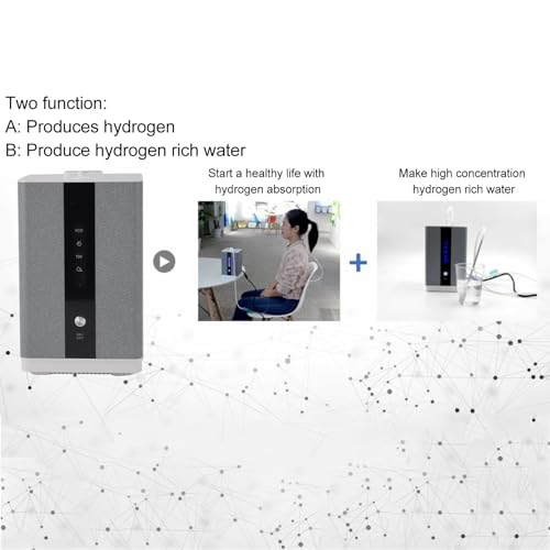 Hydrogen Water Generator, 550ml Smart Hydrogen Water Machine with LED Lights Water Ionizer Multifunctional Hydrogen Rich Water Machine